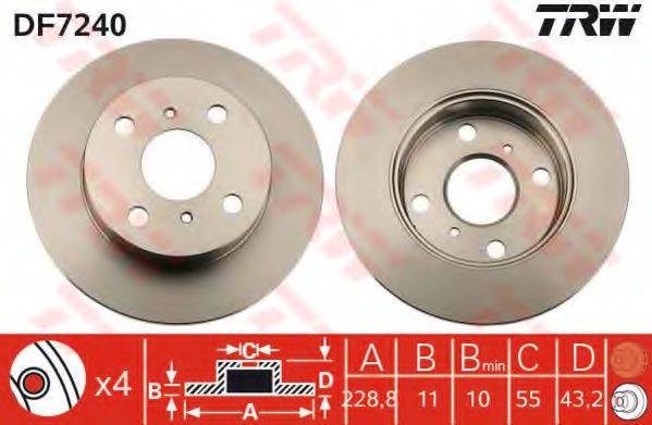 TRW DF7240 гальмівний диск