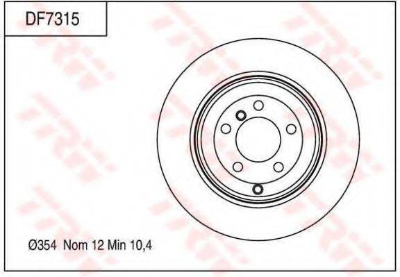 TRW DF7315 гальмівний диск
