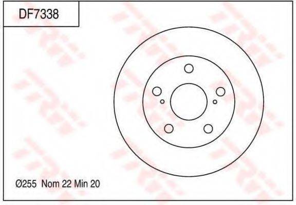 TOYOTA 43512 22240 гальмівний диск