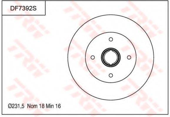 MAZDA S12233251B гальмівний диск