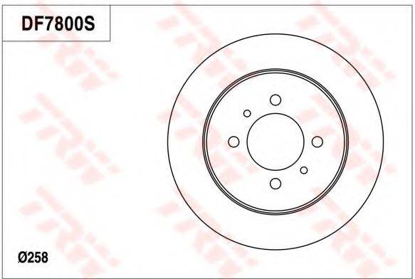 TRW DF7800 гальмівний диск