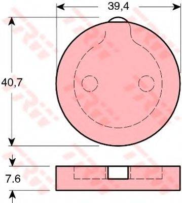 SBS 221916 Комплект гальмівних колодок, дискове гальмо