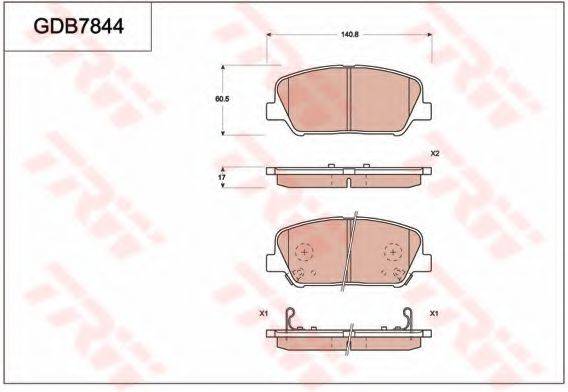 HYUNDAI 581012TA20 Комплект гальмівних колодок, дискове гальмо