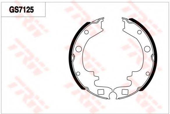 TRW GS7125 Комплект гальмівних колодок