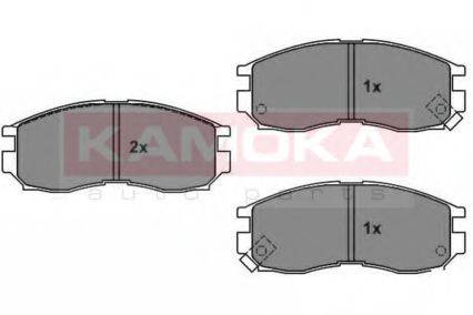 KAMOKA 21648 Комплект гальмівних колодок, дискове гальмо
