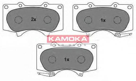 KAMOKA 101111 Комплект гальмівних колодок, дискове гальмо