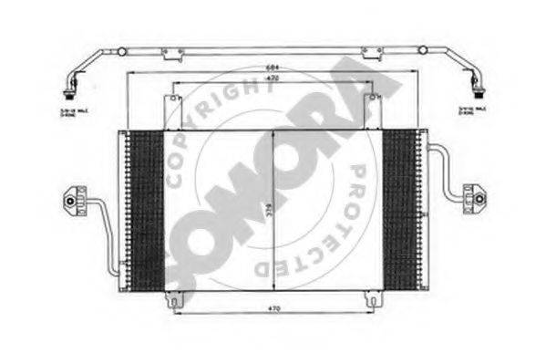 SOMORA 245560D Конденсатор, кондиціонер