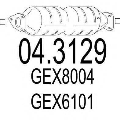 ROVER GEX8004 Каталізатор
