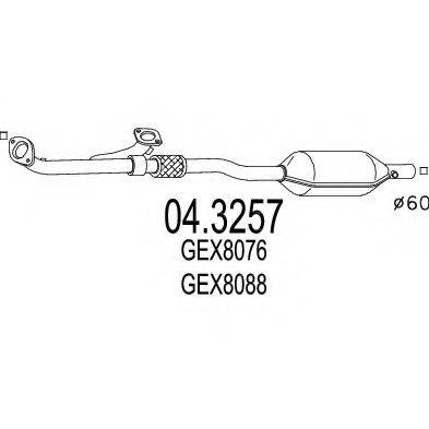 ROVER GEX8088 Каталізатор