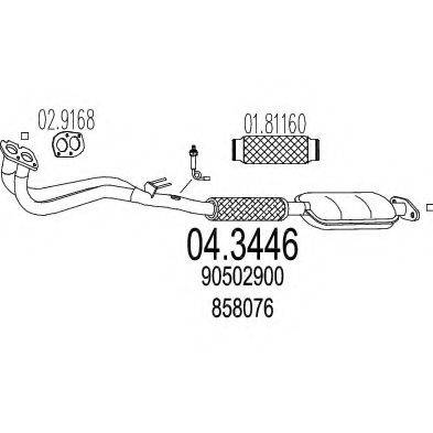 OPEL 90502900 Каталізатор