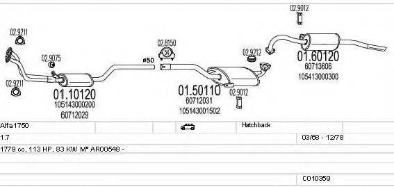 MTS C010359006535 Система випуску ОГ