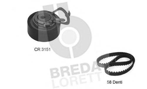 BREDA LORETT KCD0222 Комплект ременя ГРМ
