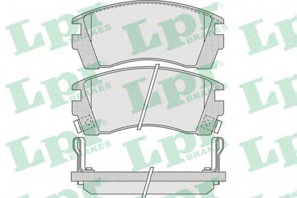 LPR 21717 Комплект гальмівних колодок, дискове гальмо