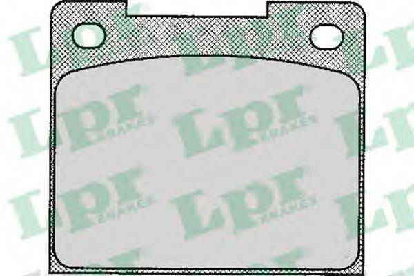LPR 05P113 Комплект гальмівних колодок, дискове гальмо
