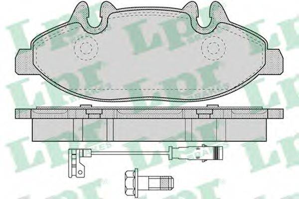 LPR 05P1228 Комплект гальмівних колодок, дискове гальмо