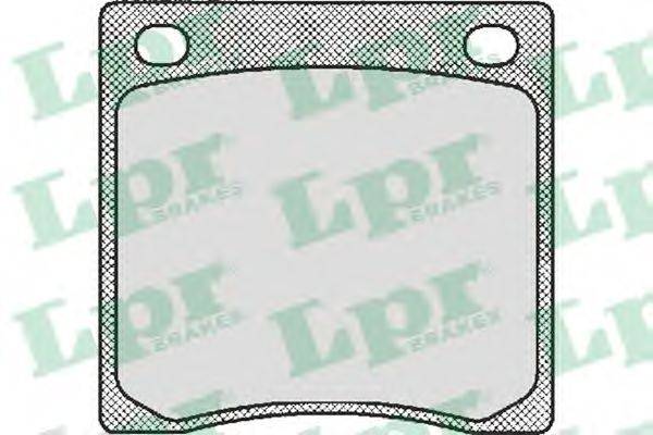 LPR 05P165 Комплект тормозных колодок, дисковый тормоз