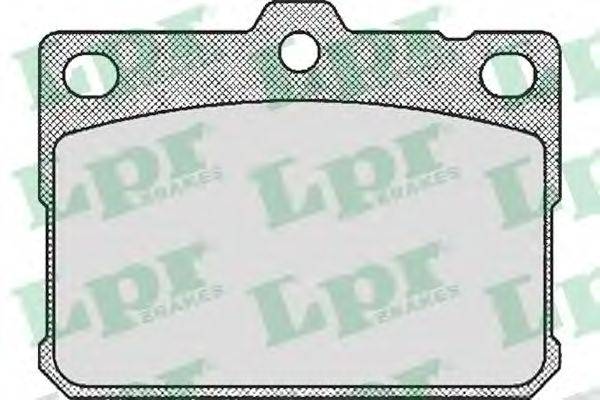 LPR 05P169 Комплект гальмівних колодок, дискове гальмо