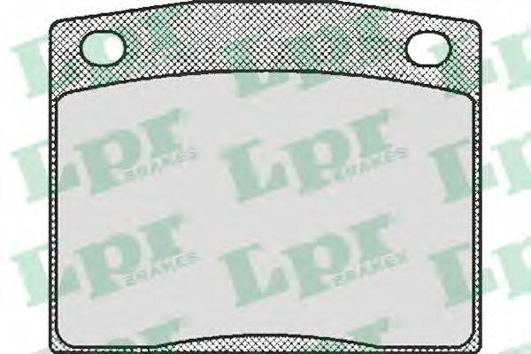 LPR 05P173 Комплект гальмівних колодок, дискове гальмо