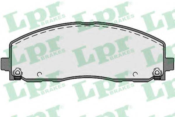 LPR 05P1759 Комплект гальмівних колодок, дискове гальмо
