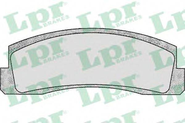 LPR 20660 Комплект гальмівних колодок, дискове гальмо