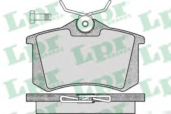 LPR 20961 Комплект гальмівних колодок, дискове гальмо