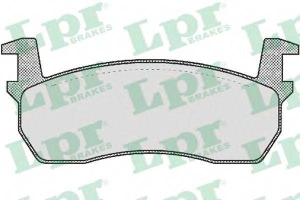 LPR 20957 Комплект гальмівних колодок, дискове гальмо