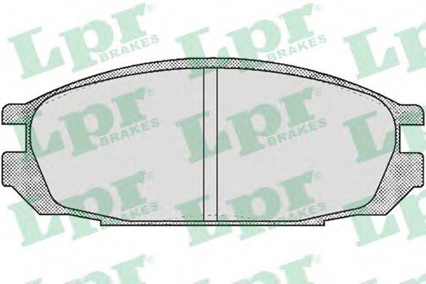 LPR 05P376 Комплект гальмівних колодок, дискове гальмо