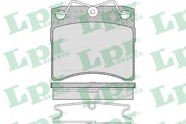 LPR 20652 Комплект гальмівних колодок, дискове гальмо