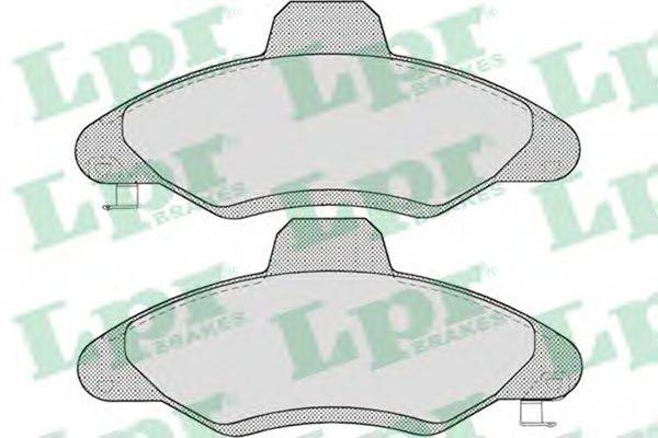 LPR 05P717 Комплект гальмівних колодок, дискове гальмо