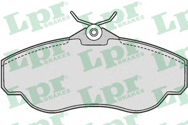 LPR 23452 Комплект гальмівних колодок, дискове гальмо