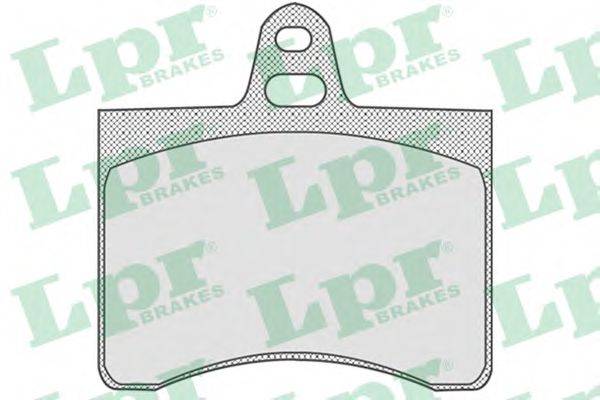 LPR 05P800 Комплект гальмівних колодок, дискове гальмо