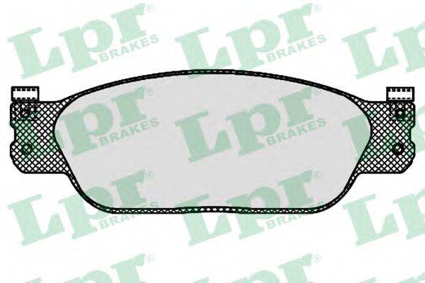 LPR 23423 Комплект гальмівних колодок, дискове гальмо