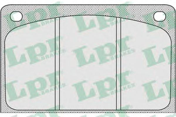 LPR 05P918 Комплект гальмівних колодок, дискове гальмо