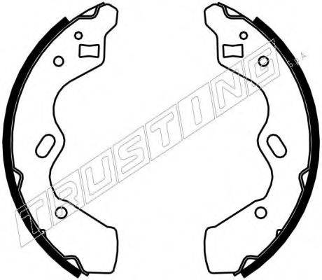 TRUSTING 049159 Комплект гальмівних колодок