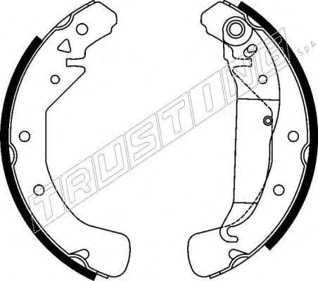 TRUSTING 7248 Комплект гальмівних колодок