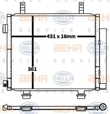 SUZUKI 276504A00D Конденсатор, кондиціонер