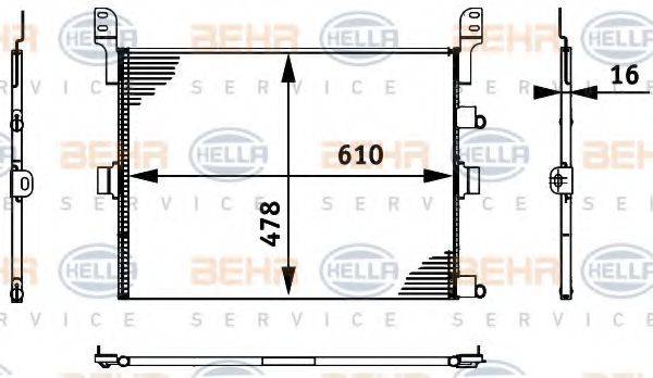 RENAULT TRUCKS 50 10 619 517 Конденсатор, кондиціонер