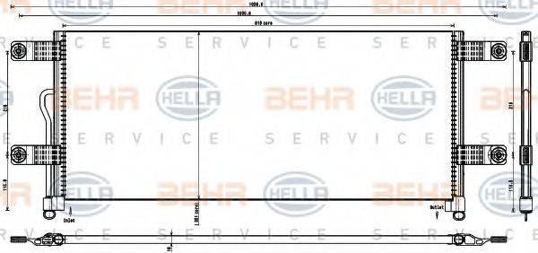 MERCEDES-BENZ A 960 500 15 54 Конденсатор, кондиціонер
