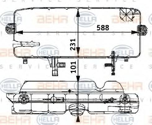 MERCEDES-BENZ A 673 500 07 49 Компенсаційний бак, охолоджуюча рідина