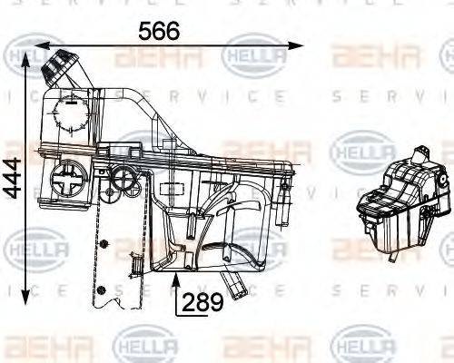 MERCEDES-BENZ A 000 500 39 49 Компенсаційний бак, охолоджуюча рідина