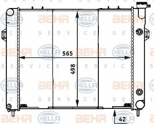 JEEP 52006644 Радіатор, охолодження двигуна