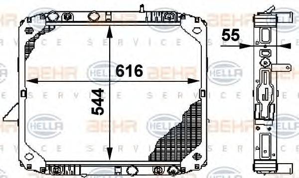 MERCEDES-BENZ 6775001503 Радіатор, охолодження двигуна