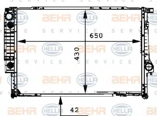 BMW 1711.2.244.543 Радіатор, охолодження двигуна