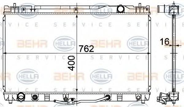 TOYOTA 16400-20271 Радіатор, охолодження двигуна