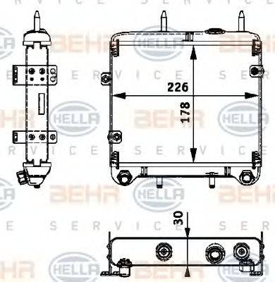 MERCEDES-BENZ 210 500 11 00 масляний радіатор, моторне масло