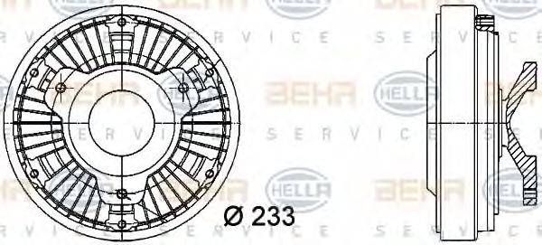 MERCEDES-BENZ A 000 200 35 23 Зчеплення, вентилятор радіатора