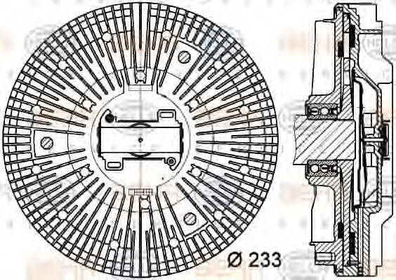 MERCEDES-BENZ 000 200 67 22 Зчеплення, вентилятор радіатора