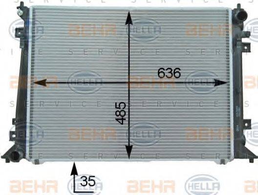 NISSENS 66758 Радіатор, охолодження двигуна