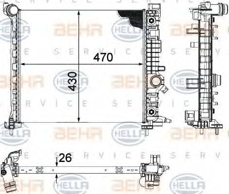 OPEL 13 00 310 Радіатор, охолодження двигуна