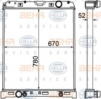 MERCEDES-BENZ A9405001603 Радіатор, охолодження двигуна